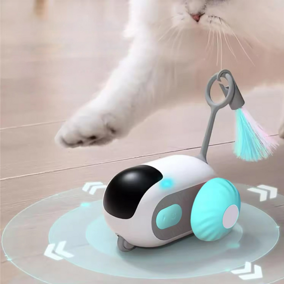 Інтерактивна іграшка для котів з пультом керування, USB-зарядкою та різними режимами руху | Зображення 3