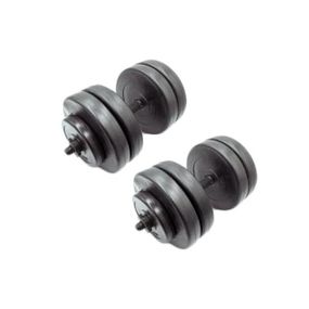 Гантели наборные композитные в пластиковой оболочке 2 шт по 25,5 кг Rock Pro NE-PL-G-025-2