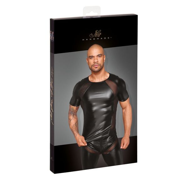Футболка з мокрим ефектом Noir Handmade H056 Men's T-shirt made of powerwetlook, L | Зображення 2