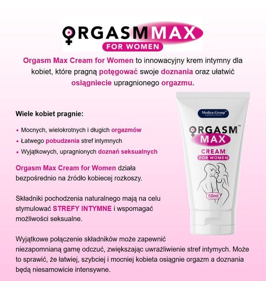 Крем для женщин Orgasm Max 50 ml | Зображення 3