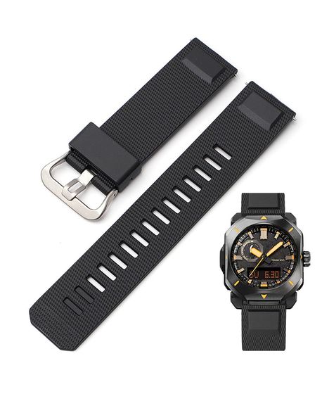 Ремінець для Casio Pro Trek PRW-6900Y Black SI | Зображення 1
