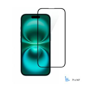 Захисне скло 2E  для Apple iPhone 16(6.1), 2.5D FCFG, (1 Pack), чорна рамка (2E-IP-16.-6.1-SMFCFG-BB)