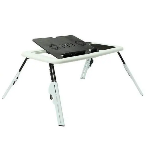 Складаний столик-підставка для ноутбука з кулером E-Table, з охолодженням і регулюванням нахилу та висоти | Зображення 4