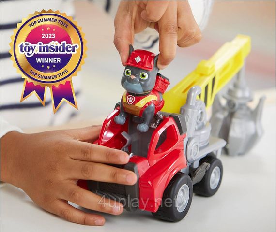 Щенячий патруль Крепыш и команда Кран с захватом и фигурка Заряд Paw Patrol Rubble & Crew Charger’s Crane Grabber | Зображення 3