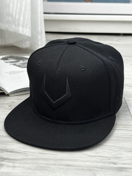 Кепка снепбек (Snapback) Valourian (Доблесний) 56-61р Чорний (9043)
