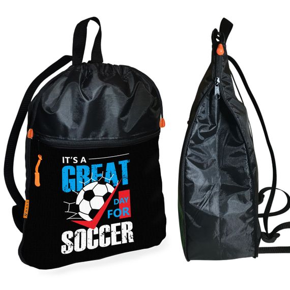 Рюкзак-мешок для школы с футбольным мячом детская сумка для обуви и спортивной одежды (01466)