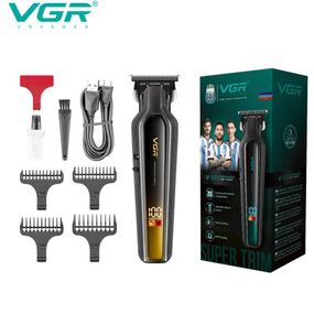 Профессиональный триммер для бороды и усов с керамикой VGR V-930 насадки 1-7 мм. GW-486 Цвет: золотой