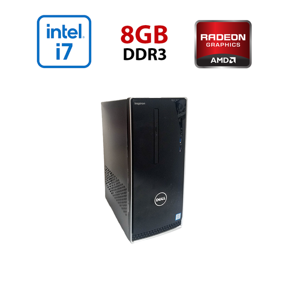 Ігровий ПК Dell Inspirion 3650 / Intel Core i7-6700K (4 (8) ядра по 4.0 - 4.2 GHz) / 8 GB DDR3 / 256 GB SSD / AMD FirePro W5100, 4 GB GDDR5, 128-bit / Wi-Fi+Bluetooth / DVD / Win 10 Home Lic б/в