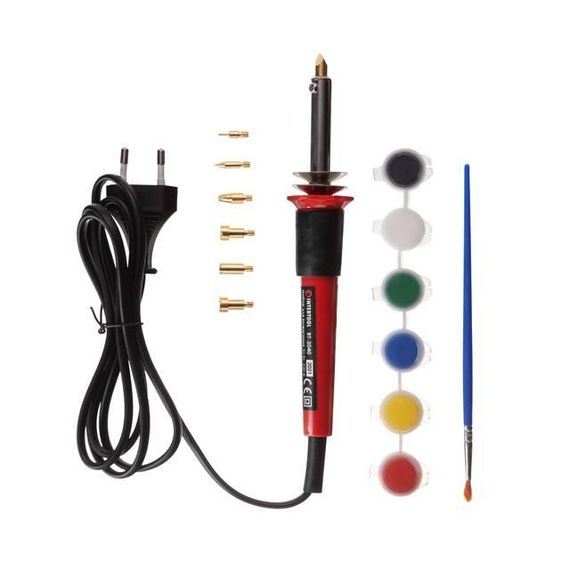 Набір для випалювання 30 Вт, 230 В, 7 насадок INTERTOOL RT-2040