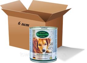 Влажный корм для собак Вaskerville Телятина и мясо гуски, 400 г ( 6 шт. упаковка)
