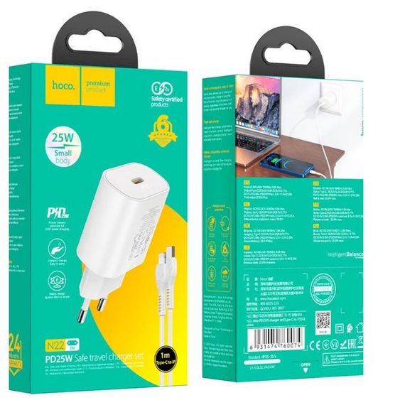 Мережевий Зарядний Пристрій XPRO N22 Jetta PD25W Type-C to iP білий (33265-01_309) | Зображення 4