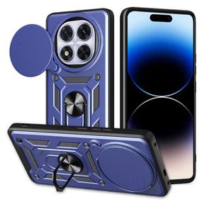 Чохол Ummi Camshield Serge Ring для Xiaomi Redmi Note 14 Pro+ Чорний Синій