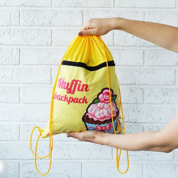 Рюкзак-сумка для одягу та взуття 4Profi "Cake" peach Лаке 46020