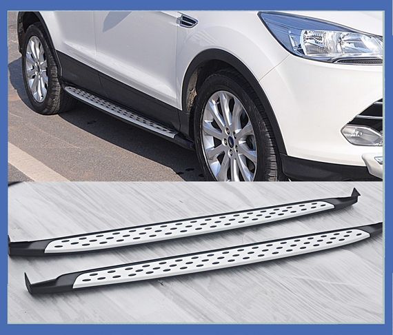 Боковые пороги OEM-V2 (2 шт., алюминий) для Ford Kuga/Escape 2013-2019 гг | Зображення 4