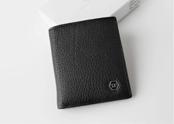 Мужской компактный кошелек Philipp Plein black | Зображення 1
