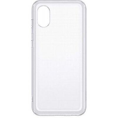 Чехол для мобильного телефона Samsung A03 Soft Clear Cover Transparent (EF-QA032TTEGRU)