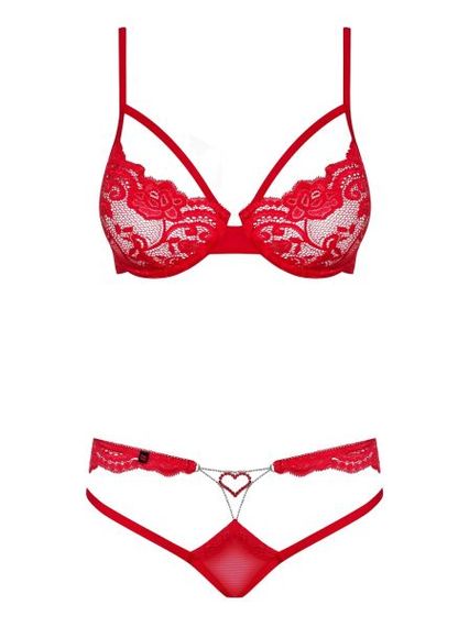 Комплект Obsessive 829-SET-3 SET S / M червоний, Червоний, S/M | Зображення 1