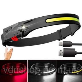 Ліхтар на лоб для промислових робіт BL-W689/G28-LM+COB, Потужний ліхтар для риболовлі, Ліхтарик на лоб SN-42