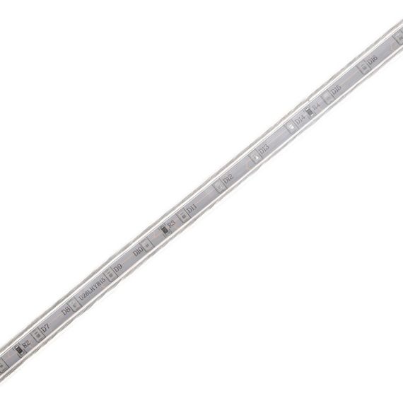 Цветная LED лента влагозащищенная 220V 4.8W 2835 RGB WHITE PCB IP65 1m (BY-028/60) | Зображення 1