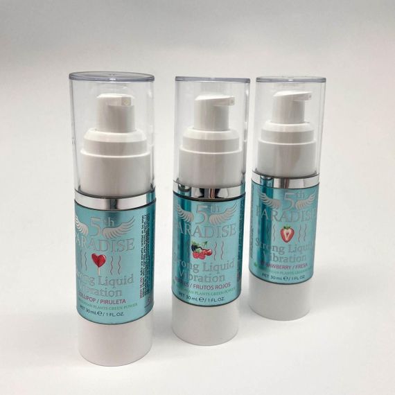 Рідкий вібратор - 5th Paradise Strawberry, 30 мл Sex Aura | Зображення 1