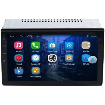 Автомагнитола 2DIN 7" UNIVESAL ANDROID SMALL IPS экран черный (UNIVESAL ANDROID_3344) | Зображення 2