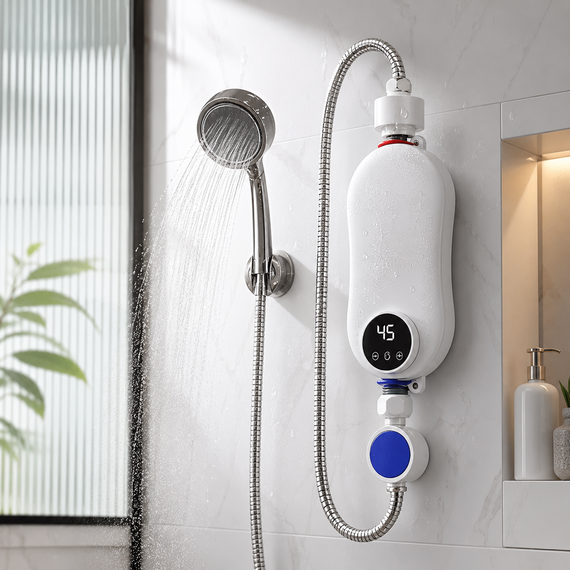 Проточний водонагрівач с душем Electric water heater RYK-007/212 | Зображення 2