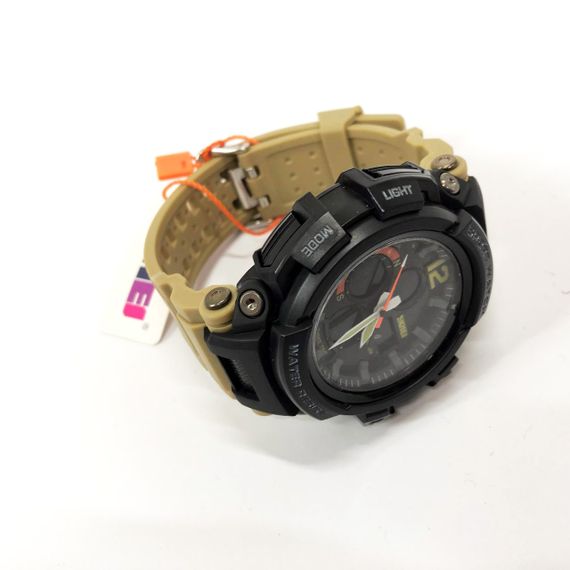 Часы наручные мужские SKMEI 1343KH KHAKI, водостойкие тактические часы. Цвет: хаки | Зображення 6