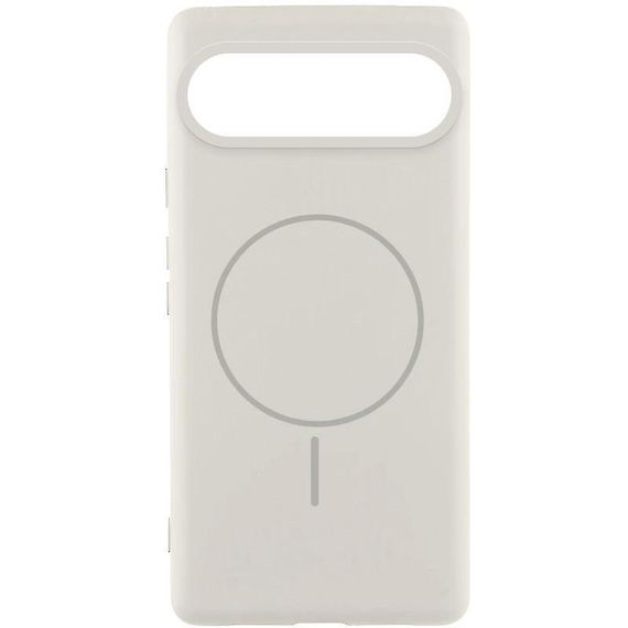 Чохол Silicone Cover Lakshmi (AA) with MagFit для Google Pixel 9 / 9 Pro Синій / Navy blue Білий / White