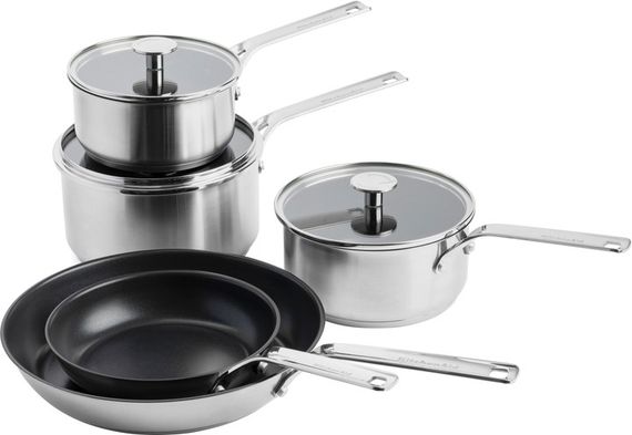 Набор посуды KitchenAid SSS CC004221-001 8 предметов серебристый
