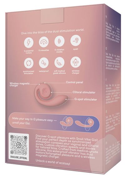 Вібратор для клітора і точки G Snail Vibe Gizi, рожевий | Зображення 4