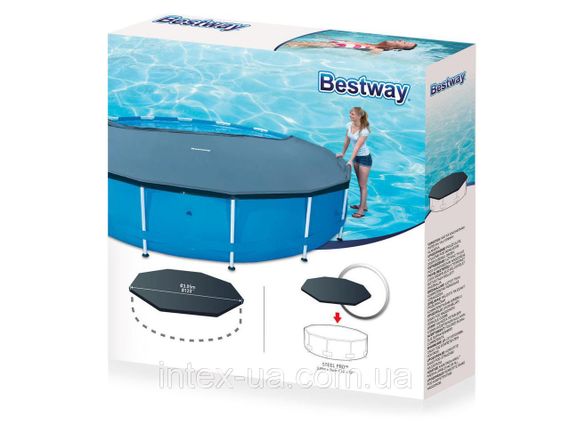 Тент для басейну Bestway 58036, каркасний 305 см | Зображення 1
