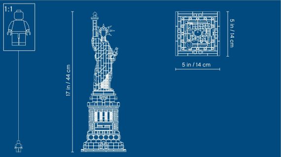 Конструктор LEGO Architecture Статуя Свободи 21042 | Зображення 3