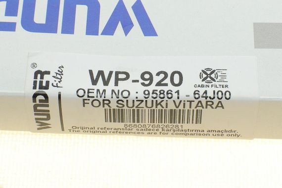 Фильтр салона Suzuki Grand Vitara 05- WP 920 | Зображення 4