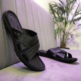 Шкіряні чоловічі шльопанці 46 47 48 49 50 розмір тапки