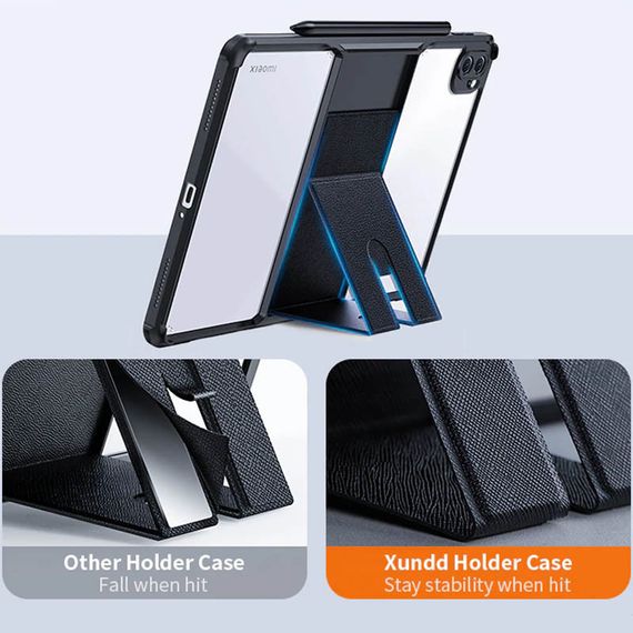 TPU+PC чохол Xundd Stand c посиленими кутами для Xiaomi Pad 5 / Pad 5 Pro (11") Чорний | Зображення 3