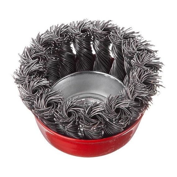 Щітка чашкова 65 мм, для КШМ, М14 (пучки крученого дроту) INTERTOOL BT-2065 | Зображення 1