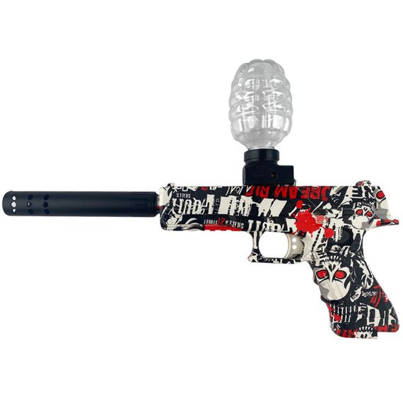 Пістолет на гідрогелевих кульках (орбізах) Glokk Black / Red