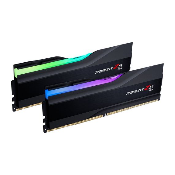 Модуль пам'яті для комп'ютера DDR5 32GB (2x16GB) 6400 Trident Z5 RGB Black G.Skill (F5-6400J3239G16GX2-TZ5RK) | Зображення 1