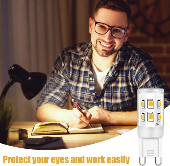 Світлодіодна лампа Ugvmn G9 4 Вт, еквівалентна галогенним лампам 15 Вт, 20 Вт, 25 Вт, світлодіодна лампа, 10 | Зображення 2