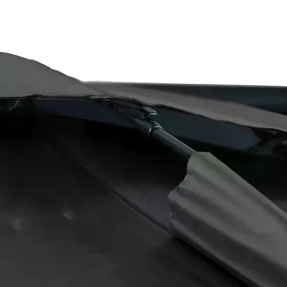 Рибальський зонт 2 м JTG2025-3black чорний з клапаном, нахилом, стінкою, чохлом і гачками • Туристичний зонт для риболовлі та відпочинку на природі | Зображення 4
