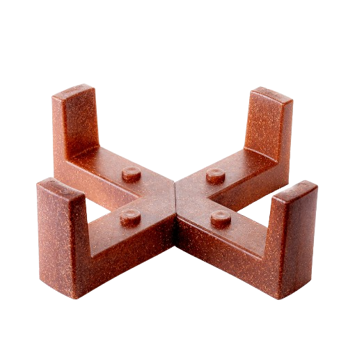 Вазон Осло зі вставкою та декоративною підставкою 16см білий Алеана | Зображення 1