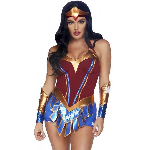 Костюм супер героїні Leg Avenue, M, Heart Stopping Hero Sex Aura | Зображення 2