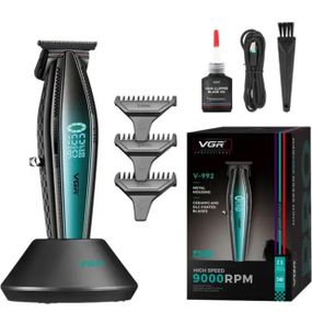 Машинка для стрижки волосся з потужним мотором XPRO VGR V-992 GREEN з насадками 1-2-3 мм