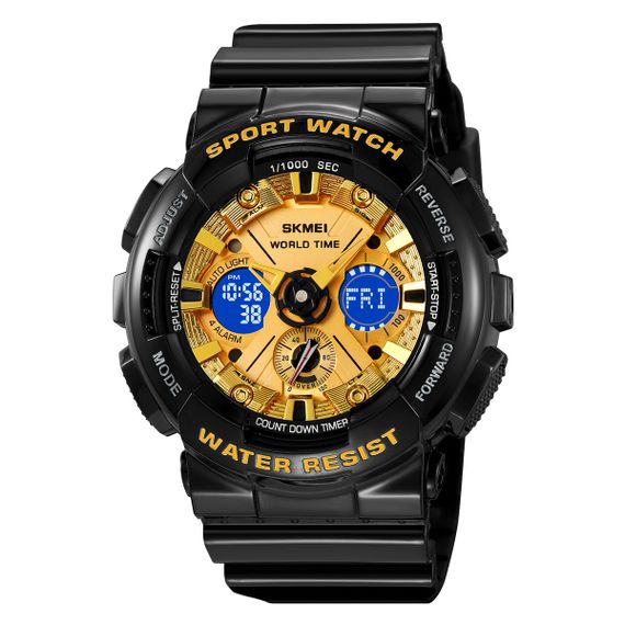 Годинник S2kmei 2118BKGD Black-Gold | Зображення 1