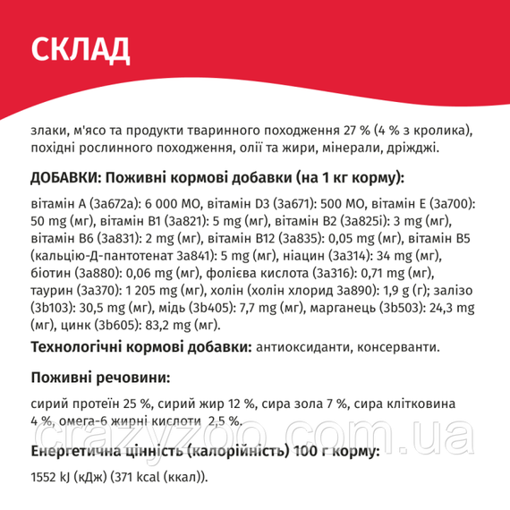 Сухий корм для котів Мяу із кроликом 2 кг B1270701 | Зображення 1