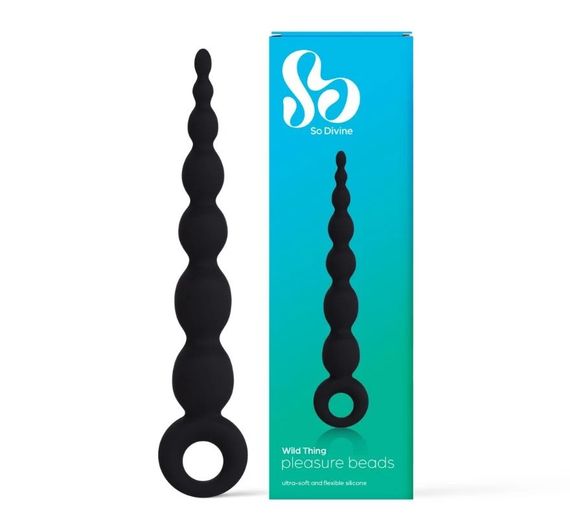 Анальні буси Wild Thing, чорні, So Divine (Велика Британія) sexstyle