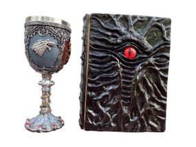 Подарунковий набір Келих 3D Гра Престолів і Блокнот 3D «Книга, що дивиться у відповідь»