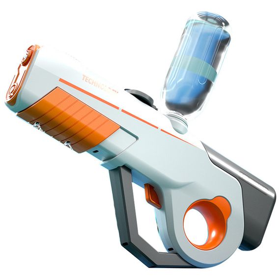 Водяний акумуляторний автомат Water Gun 8002C (600ml) with lithium battery White / Orange