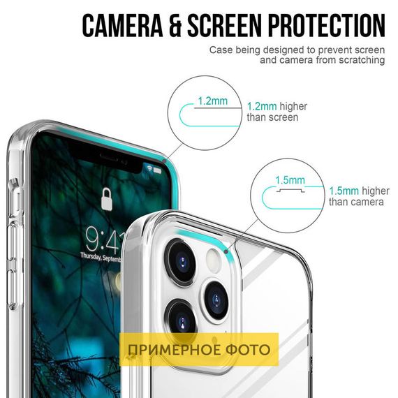 Чохол TPU Space Case transparent для Apple iPhone 16 Pro (6.3") | Зображення 5