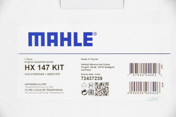 Фільтр АКПП SEAT/VW 01M/4-speed gear 97-03, MAHLE/KNECHT (HX147KIT) | Зображення 2
